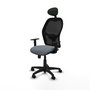 Piqueras Y Crespo Chaise de bureau Alocén, Gris et Noir, Mécanisme Synchrone