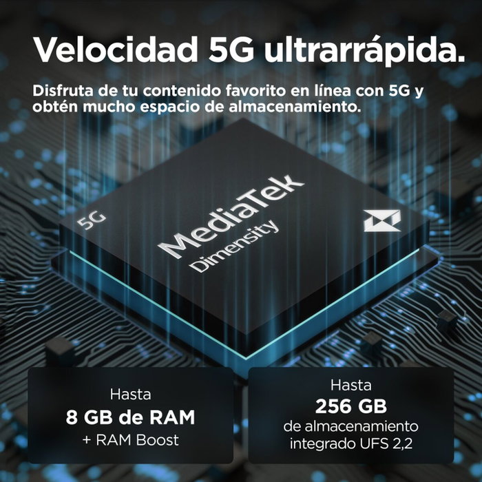 Smartphone Motorola PB5U0013SE 6,5'' Dimensity 7020 8 GB RAM 256 GB Gris