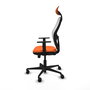 Piqueras y Crespo Chaise de Bureau Jorquera Orange et Blanc