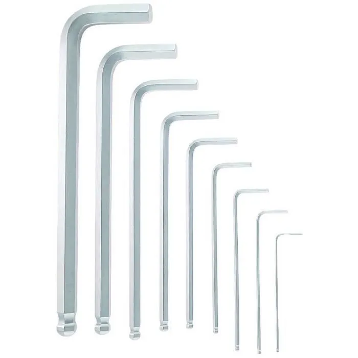 Bosch Professional - Clés mâles à six pans creux, Set de 9 pièces en acier trempé S2 pour accès difficile et couple élevé Bosch Professional - Clés mâles à six pans creux, Set de 9 pièces en acier trempé S2 pour accès difficile et couple élevé