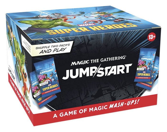 Wizards of the Coast Magic the Gathering Marvel Super Heroes Présentoir de 24 Boosters Jumpstart (Anglais) Wizards of the Coast Magic the Gathering Marvel Super Heroes Présentoir de 24 Boosters Jumpstart (Anglais)