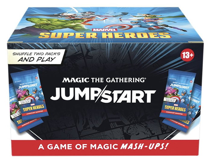 Wizards of the Coast Magic the Gathering Marvel Super Heroes Présentoir de 24 Boosters Jumpstart (Anglais) Wizards of the Coast Magic the Gathering Marvel Super Heroes Présentoir de 24 Boosters Jumpstart (Anglais)
