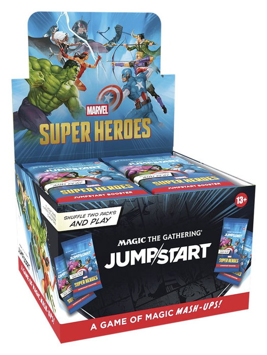 Wizards of the Coast Magic the Gathering Marvel Super Heroes Présentoir de 24 Boosters Jumpstart (Anglais) Wizards of the Coast Magic the Gathering Marvel Super Heroes Présentoir de 24 Boosters Jumpstart (Anglais)