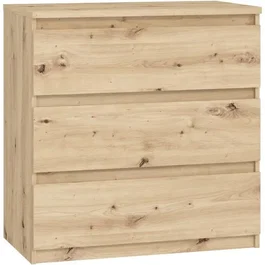 Commode CHELSEA 3 tiroirs - Chêne artisan
