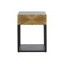Table de Nuit DKD Home Decor Doré 35 x 40 x 55 cm Noir Métal Bois
