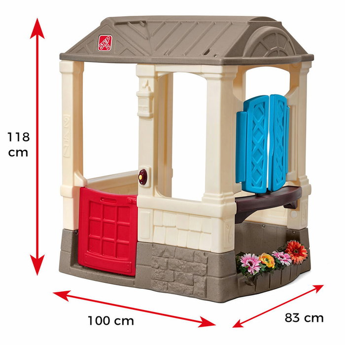 Step 2 Maison de jeux pour enfants Courtyard Cottage 118 x 100 x 83 cm