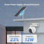 Ezviz Panneau solaire photovoltaïque 12W avec batterie intégrée