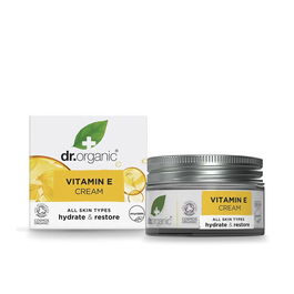 Dr. Organic Crème Antioxydante Vitamine E Hydratante - 50 ml - Éclat et Jeunesse