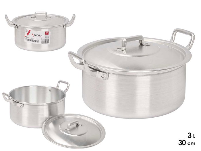 KINVARA Cacerola en aluminium 20 cm, 3L, Plata KINVARA Cacerola en aluminium 20 cm, 3L, Plata