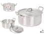 KINVARA Cacerola en aluminium 20 cm, 3L, Plata