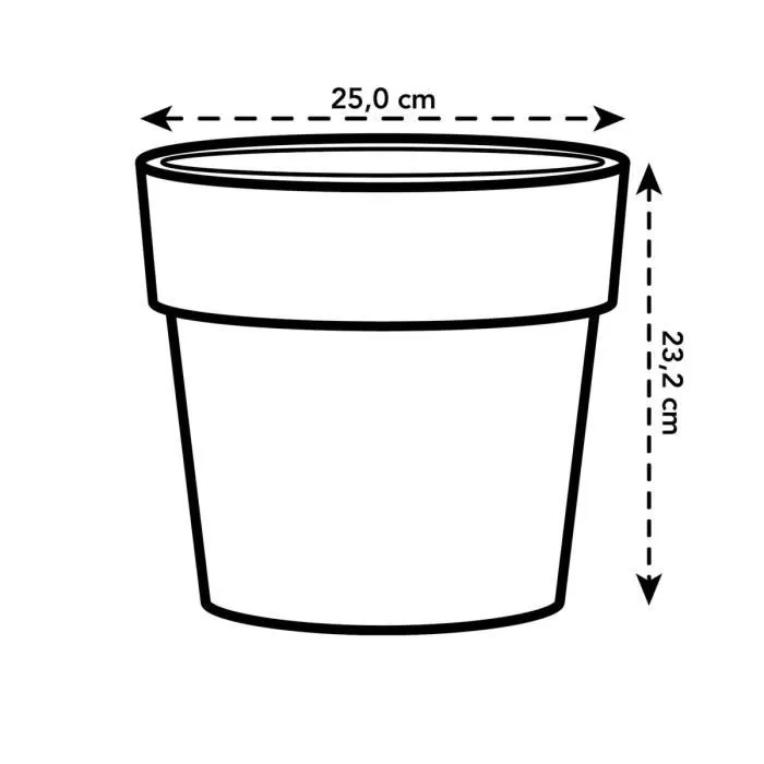ELHO Pot de fleurs B.FOR ORIGINAL rond 25, couleur ocre - Capacité 7.9L, diamètre 25 cm, hauteur 23 cm - Résistant en polypropylène pour plantes d'intérieur ELHO Pot de fleurs B.FOR ORIGINAL rond 25, couleur ocre - Capacité 7.9L, diamètre 25 cm, hauteur 23 cm - Résistant en polypropylène pour plantes d'intérieur