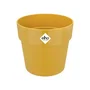 ELHO Pot de fleurs B.FOR ORIGINAL rond 25, couleur ocre - Capacité 7.9L, diamètre 25 cm, hauteur 23 cm - Résistant en polypropylène pour plantes d'intérieur