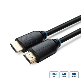 MicroConnect Câble HDMI 2.1 8K Ultra Haute Vitesse, 3m, Noir