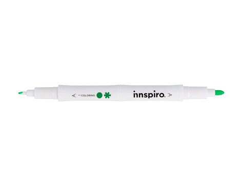 Innspiro Rotulador COLORING vert double pointe 0,4mm/0,8mm Innspiro Rotulador COLORING vert double pointe 0,4mm/0,8mm