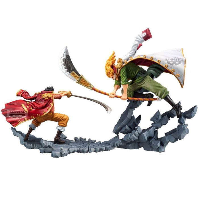 BANPRESTO Figura Gold D. Roger One Piece - Statuette PVC dorée de 9 cm - Personnage Gol D. Roger - Manhood BANPRESTO Figura Gold D. Roger One Piece - Statuette PVC dorée de 9 cm - Personnage Gol D. Roger - Manhood