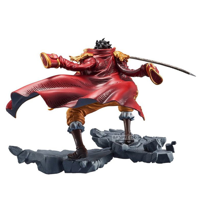 BANPRESTO Figura Gold D. Roger One Piece - Statuette PVC dorée de 9 cm - Personnage Gol D. Roger - Manhood BANPRESTO Figura Gold D. Roger One Piece - Statuette PVC dorée de 9 cm - Personnage Gol D. Roger - Manhood