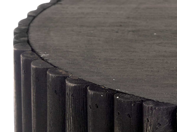 Giftdecor Table Basse Palo Noir 47x44x47 cm Bois