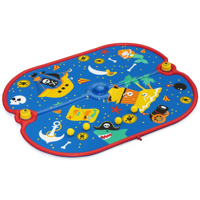 Bestway 52725 Tapis Gonflable avec Asperseurs Pirate 170x140 cm +2 Ans Jardin