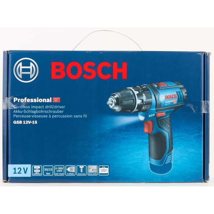 Bosch Professional GSB 12V-15 Perceuse-visseuse à percussion sans batterie
