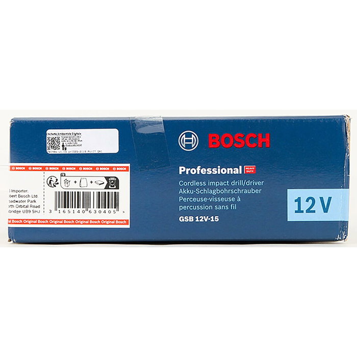 Bosch Professional GSB 12V-15 Perceuse-visseuse à percussion sans batterie
