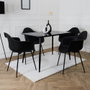 Home Deco Factory Chaise Butaca Gustav noire