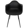 Home Deco Factory Chaise Butaca Gustav noire