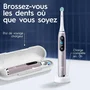 Oral-B iO9s Series Brosse à dents électrique Rose Quartz avec 2 brossettes, étui de voyage et chargeur - 7 modes de brossage