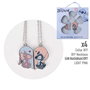 Cerdá - Lot de 6 présentoirs à bijoux fantaisie Stitch, motifs 1 à 6 (4 unités chacun), bleu, pour enfants dès 36 mois