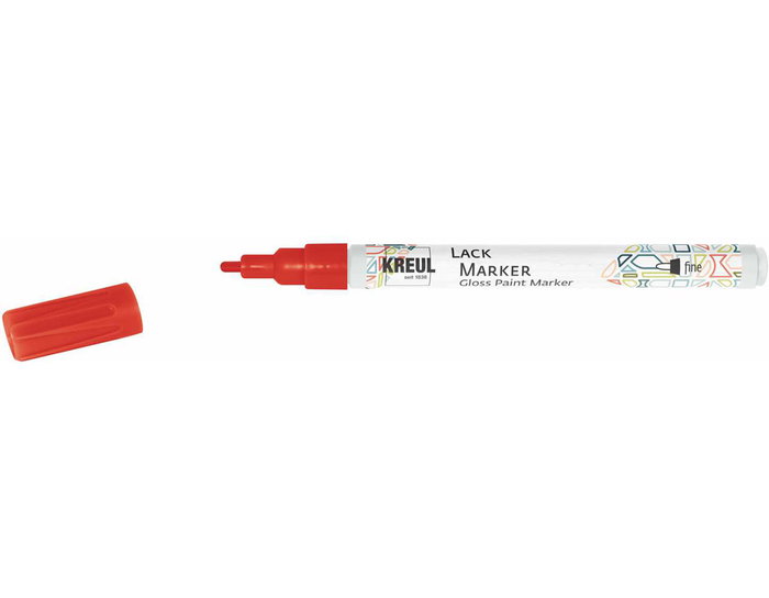 Kreul Gloss Marqueur à peinture brillante rouge pointe fine 1-2 mm Kreul Gloss Marqueur à peinture brillante rouge pointe fine 1-2 mm