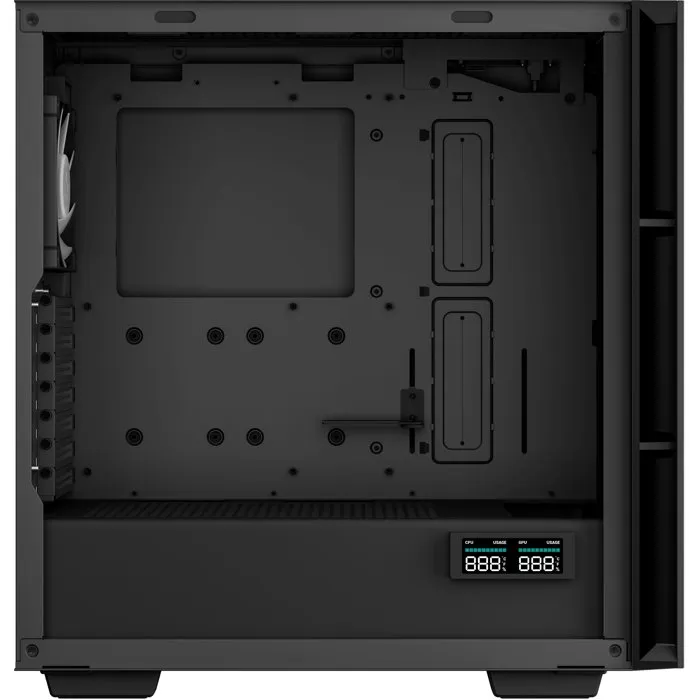 Deepcool CH560 Digital - Boîtier PC ATX Moyen Tour - Écran Digital - Ventilateurs A-RGB 3x140mm + 1x120mm - Façade Mesh et Panneau Latéral Hybride - Noir - Réf. R-CH560-BKAPE4D-G-1