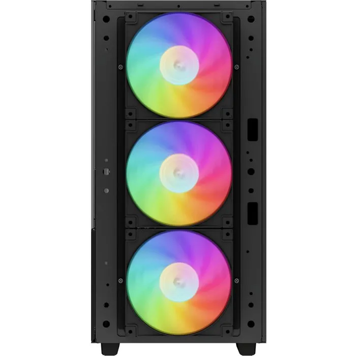 Deepcool CH560 Digital - Boîtier PC ATX Moyen Tour - Écran Digital - Ventilateurs A-RGB 3x140mm + 1x120mm - Façade Mesh et Panneau Latéral Hybride - Noir - Réf. R-CH560-BKAPE4D-G-1