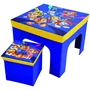 Fun House Ensemble table et tabouret de rangement Pat'Patrouille pliable