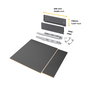 Emuca Kit de tiroirs pour cuisine ou salle de bains Vertex avec réglages 3D, hauteur 178mm, avec panneaux inclus, module 600mm, Gris antracite