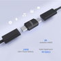 MicroConnect Adaptateur USB-C mâle-mâle USB4 Gen 3x2 - Transfert à 40 Gb/s, Charge rapide 240W, Vidéo 8K 60Hz, Compatible Thunderbolt 4
