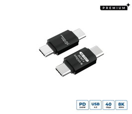 MicroConnect Adaptateur USB-C mâle-mâle 240W 40Gbps USB4 Gen 3x2