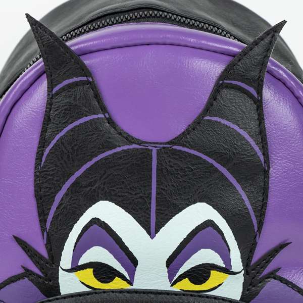 Disney Sac à dos casual Vilains 22.0 x 25.5 x 11.4 cm - Thème Villanas, Noir (Black), à partir de 3 ans