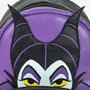 Disney Sac à dos casual Vilains 22.0 x 25.5 x 11.4 cm - Thème Villanas, Noir (Black), à partir de 3 ans
