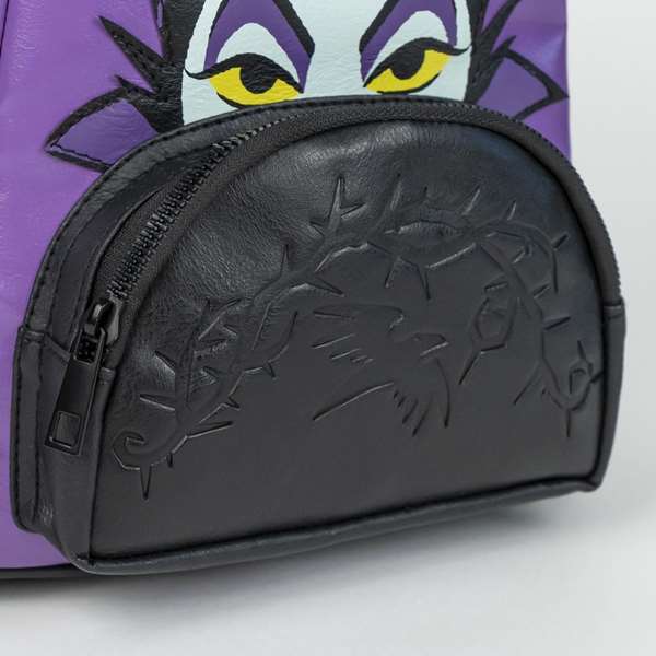 Disney Sac à dos casual Vilains 22.0 x 25.5 x 11.4 cm - Thème Villanas, Noir (Black), à partir de 3 ans