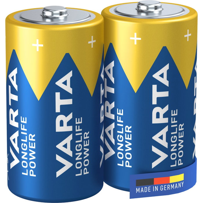 Varta Longlife Power C - LR14 Pile alcaline, blister de 2 unités Varta Longlife Power C - LR14 Pile alcaline, blister de 2 unités