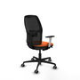 PIQUERAS Y CRESPO Chaise Alfera Synchrone Orange et Noir