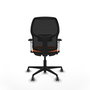 PIQUERAS Y CRESPO Chaise Alfera Synchrone Orange et Noir