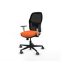 PIQUERAS Y CRESPO Chaise Alfera Synchrone Orange et Noir