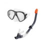 Intex Masque de Plongée et Tube Reef Rider Jaune Noir Gris