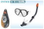 Intex - Masque et tuba de plongée Reef Rider - Pour 14 ans et plus - Matériau PVC