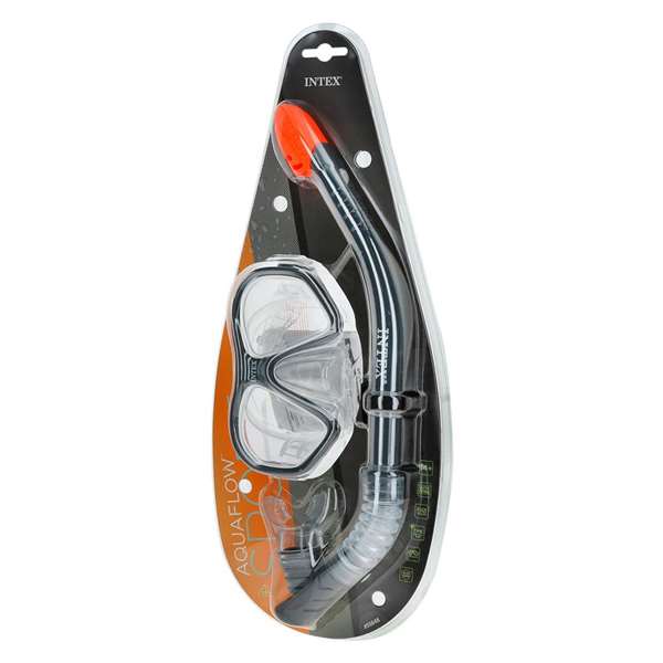Intex - Masque et tuba de plongée Reef Rider - Pour 14 ans et plus - Matériau PVC