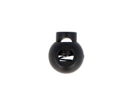 Innspiro Embouts de cordon en plastique noir 6 mm, 5 unités