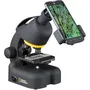Bresser Microscope pour Enfant National Geographic, Grossissement 40-640x, avec Adaptateur pour Smartphone et Éclairage LED