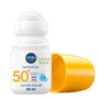 Nivea Crème Solaire Roll-on SPF50+ 50 ml - Protection Peaux Sensibles, Résistante à l'Eau, Sans Parfum
