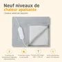 Medisana HB 416 Couverture chauffante réversible 9 réglages 120 W Polaire et fausse fourrure 180 x 130 cm Gris