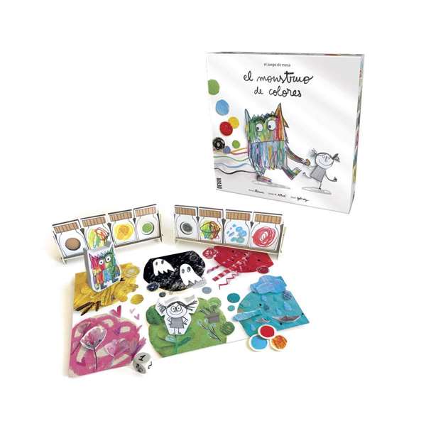 Devir Le Monstre des Couleurs Jeu de Société Éducatif pour Enfants dès 3 Ans en Espagnol
